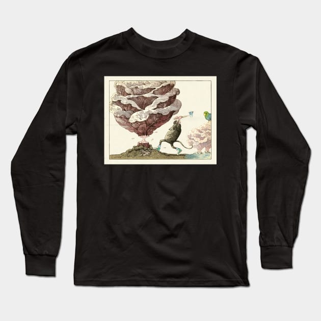 Mighty Mizzling Mouse and the Red Cabbage House Long Sleeve T-Shirt by FrisoHenstra